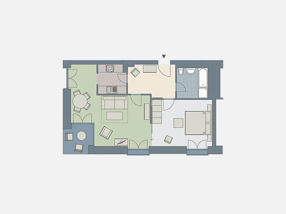 Kaiservillen Heringsdorf - Appartement mit 1 Schlafzimmer und Terrasse D102 Exterior foto